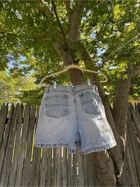 Faded Glory Light Blue High-Rise Denim Shorts